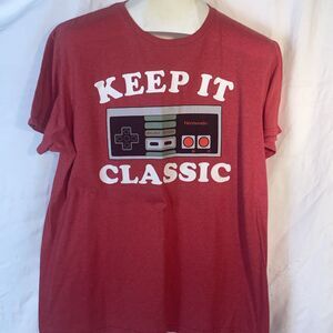 Nintendo Keep It Classic red Lightweight Women's T-shirt Large Retro Gamer Z2